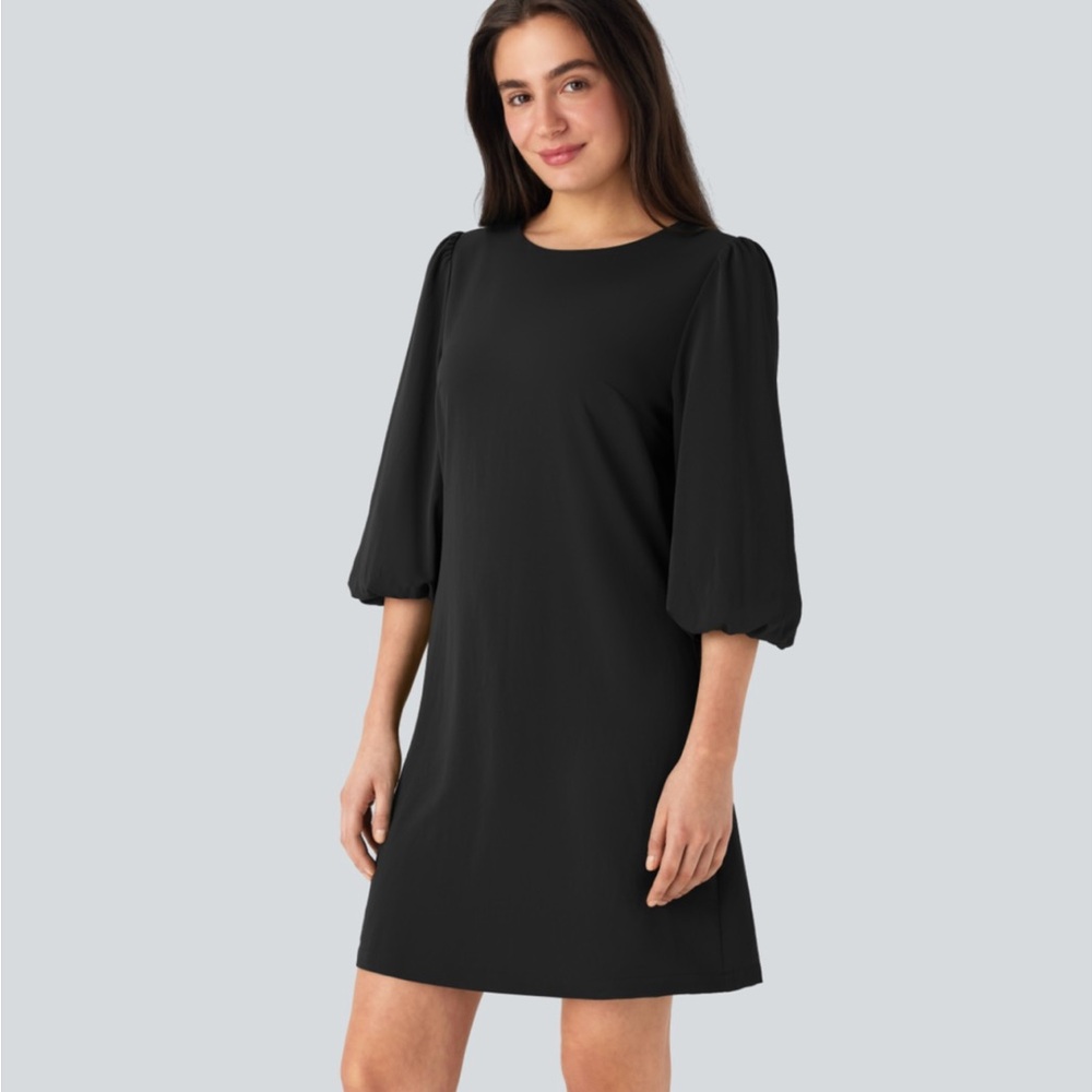 HALARA Black Long Sleeve Dress